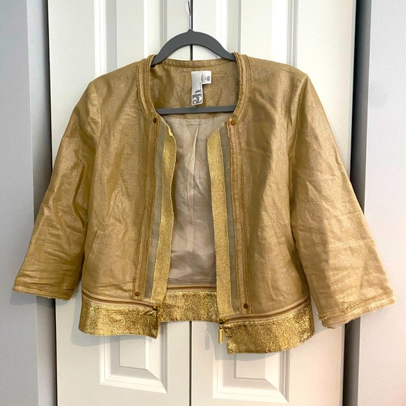 2B.Rych Jackets & Blazers - 2b Rych gold shimmer jacket